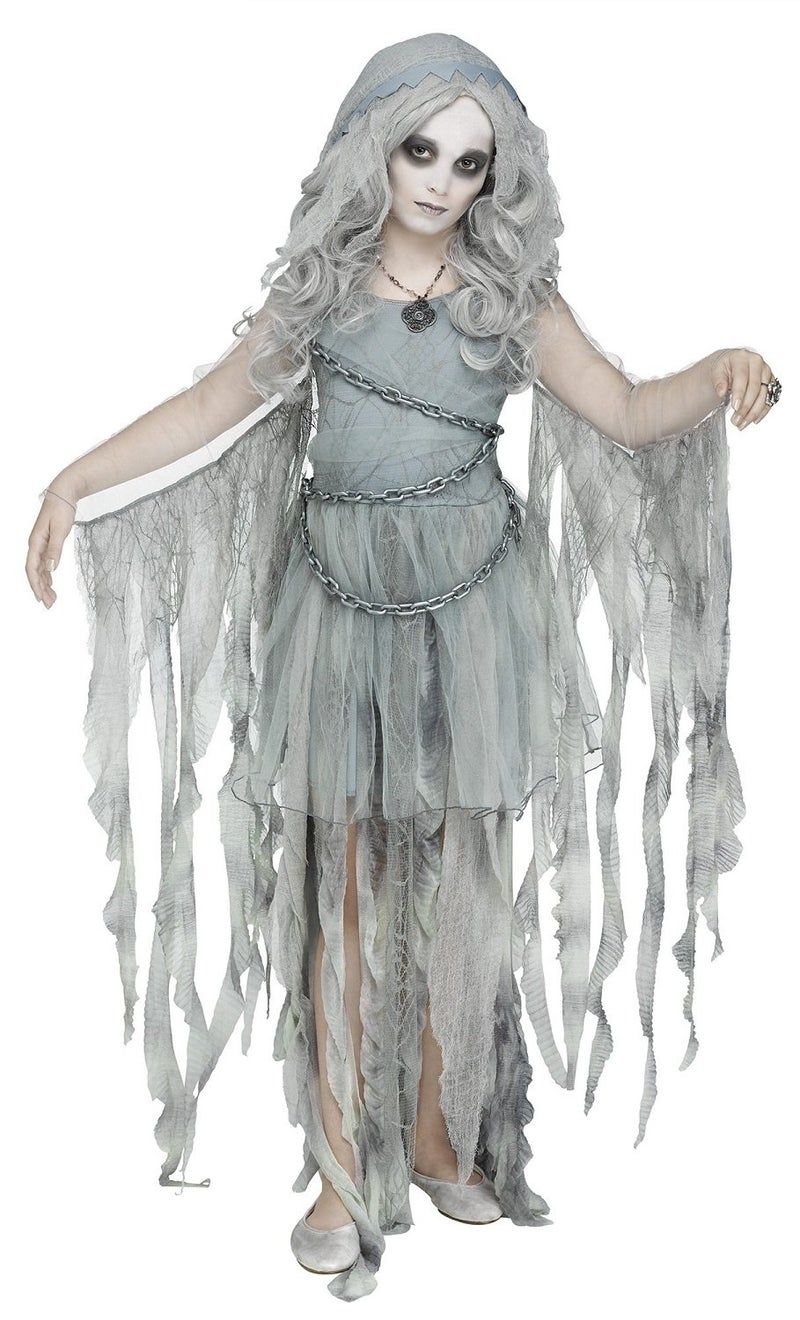 Fun World Enchanted Ghost Gothic Costume, X-Large, Gray - Image 1